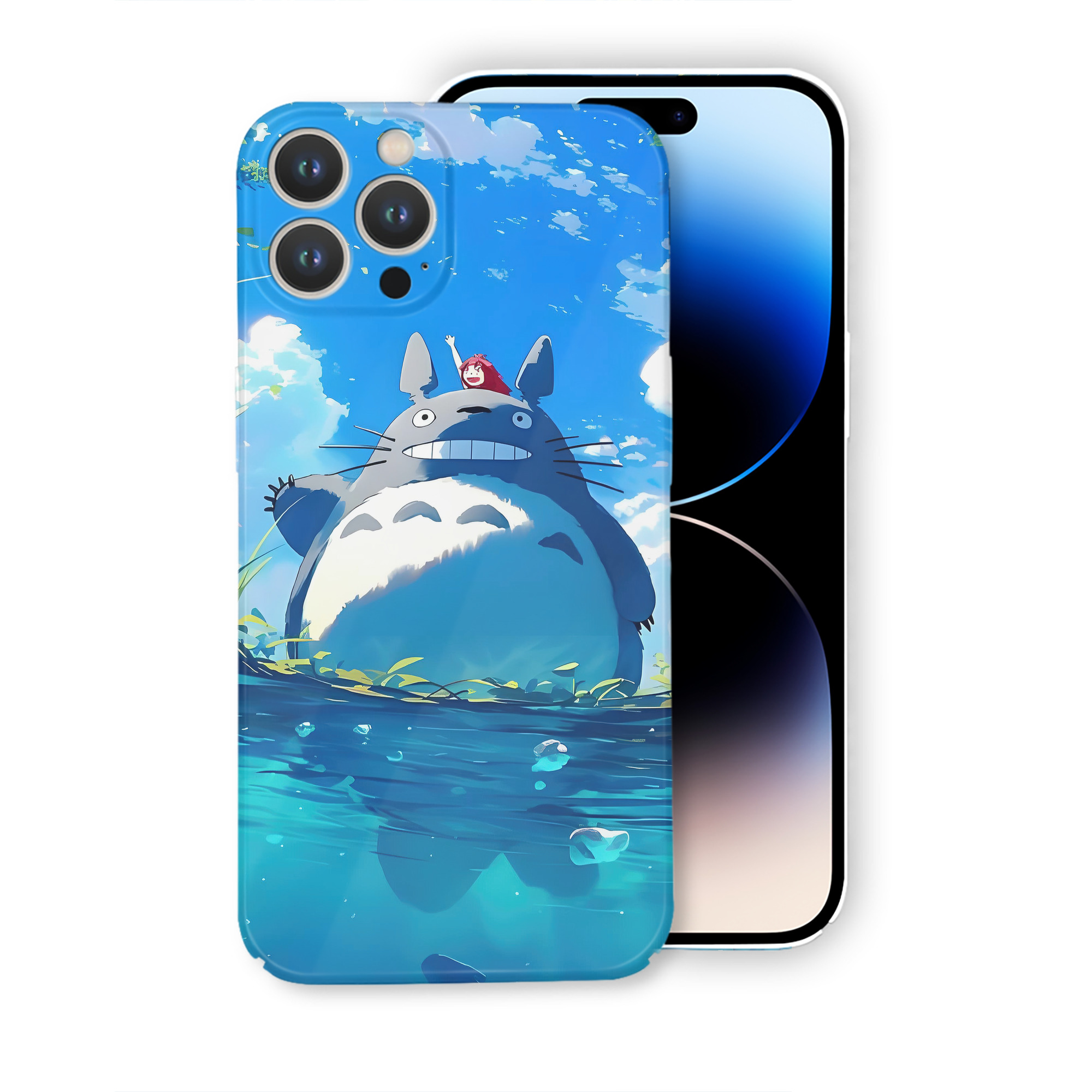 （画像用） となりのトトロ 草壁メイ 草壁サツキ My Neighbor Totoro Satsuki Kusakabe Mei Kusakabe 【iPhone 14シリーズ対応】ハードケース